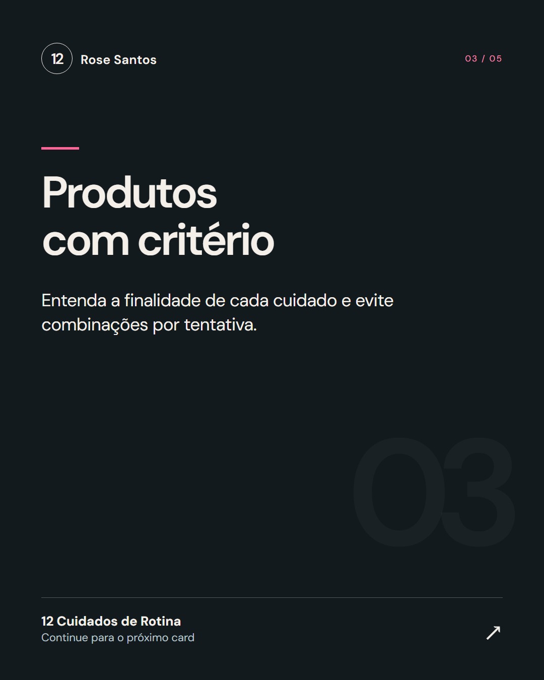 Card 3: Produtos com critério