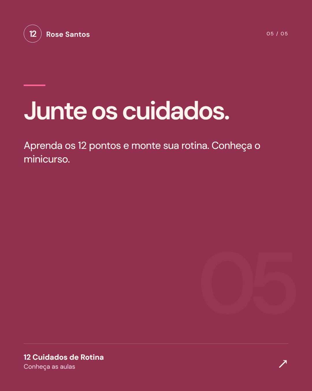 Card 5: Junte os cuidados.