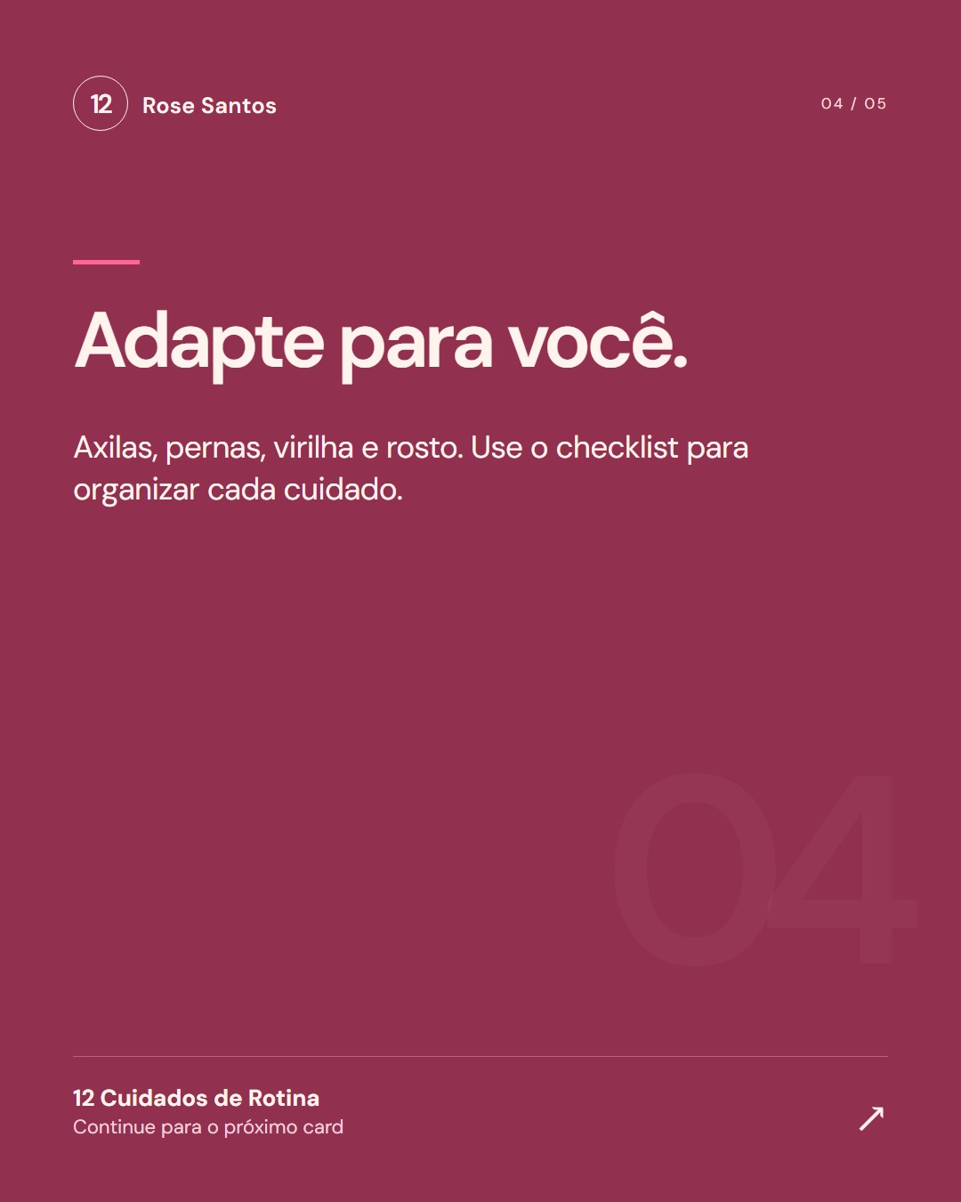 Card 4: Adapte para você.