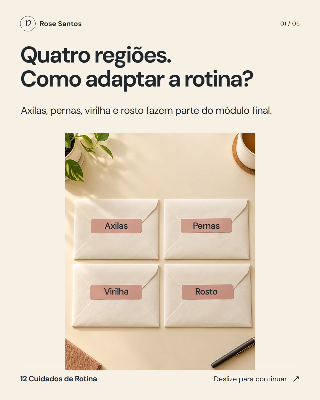 Uma lista, quatro adaptações · Card 01 de 05