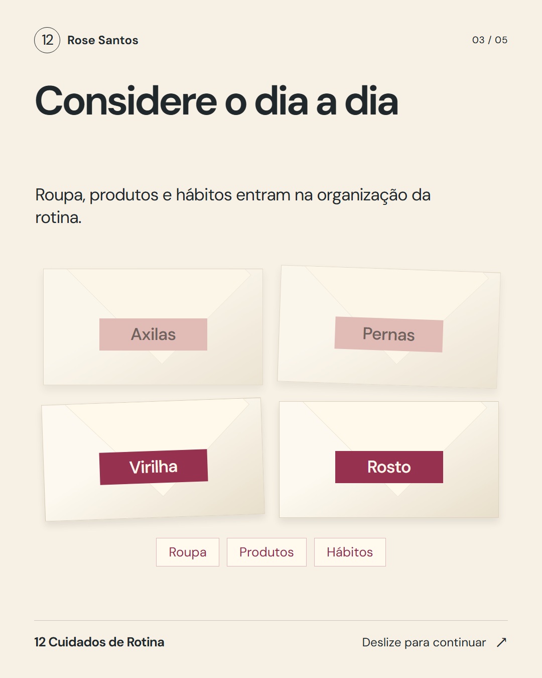 Uma lista, quatro adaptações · Card 03 de 05