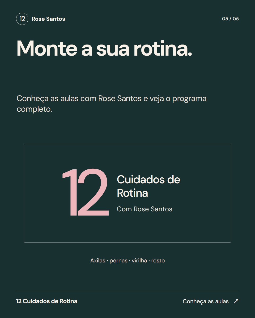 Uma lista, quatro adaptações · Card 05 de 05